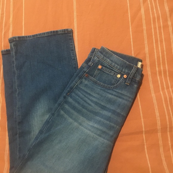 Madewell Slim Wide Leg Crop Jeans - Picture 2 of 4